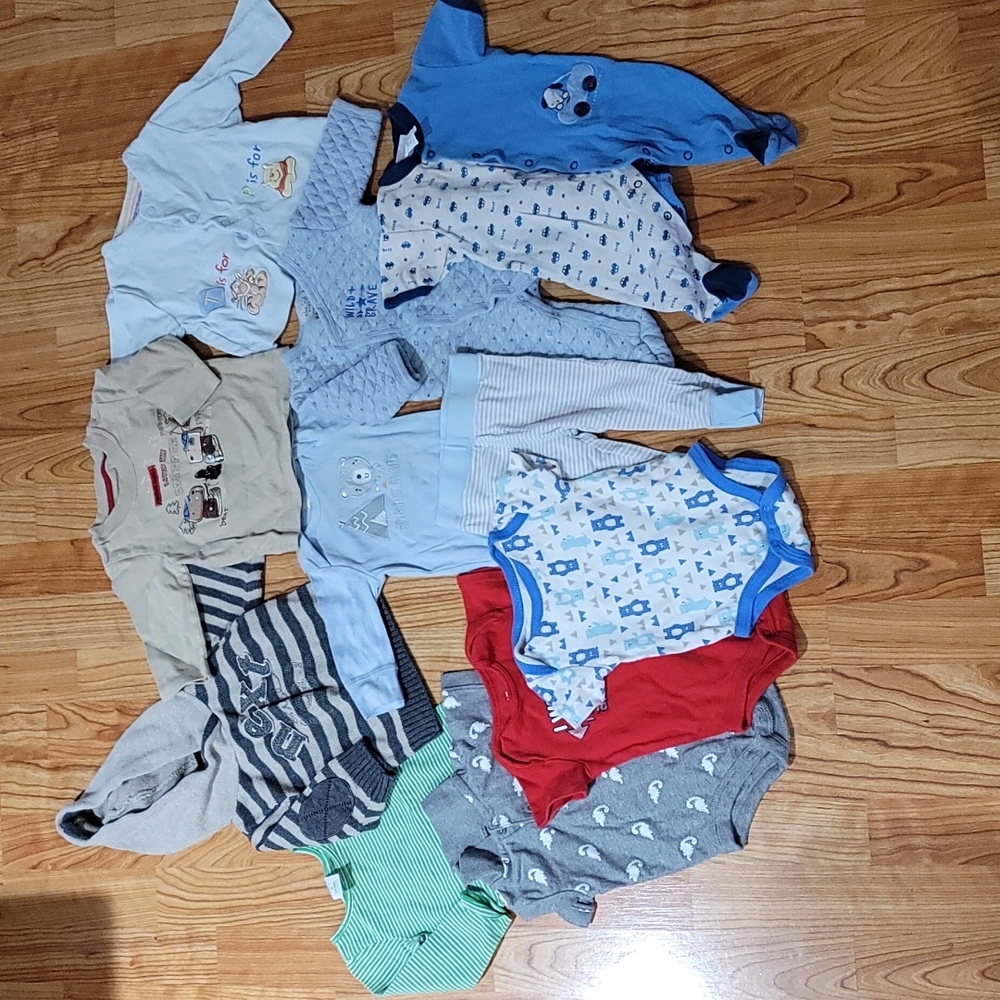 Baby boy clothes, mixed lot bundle, all size 3-6 months, mixed brands co…
